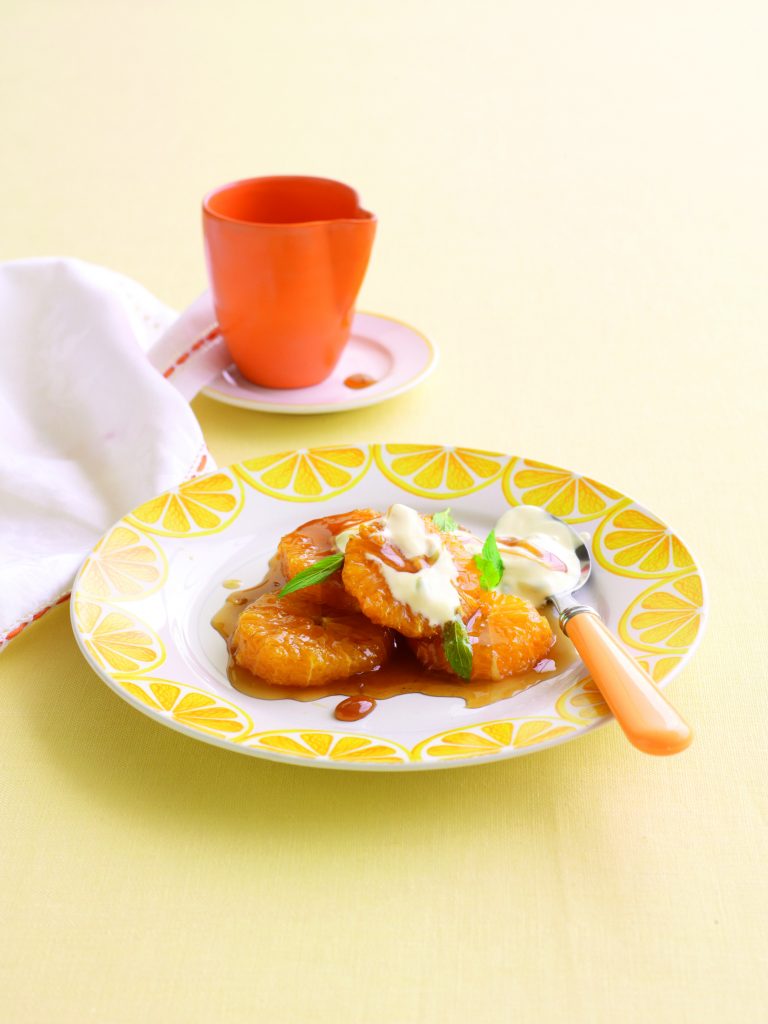 Caramelised oranges with passionfruit yoghurt Caramelised oranges with passionfruit yoghurt