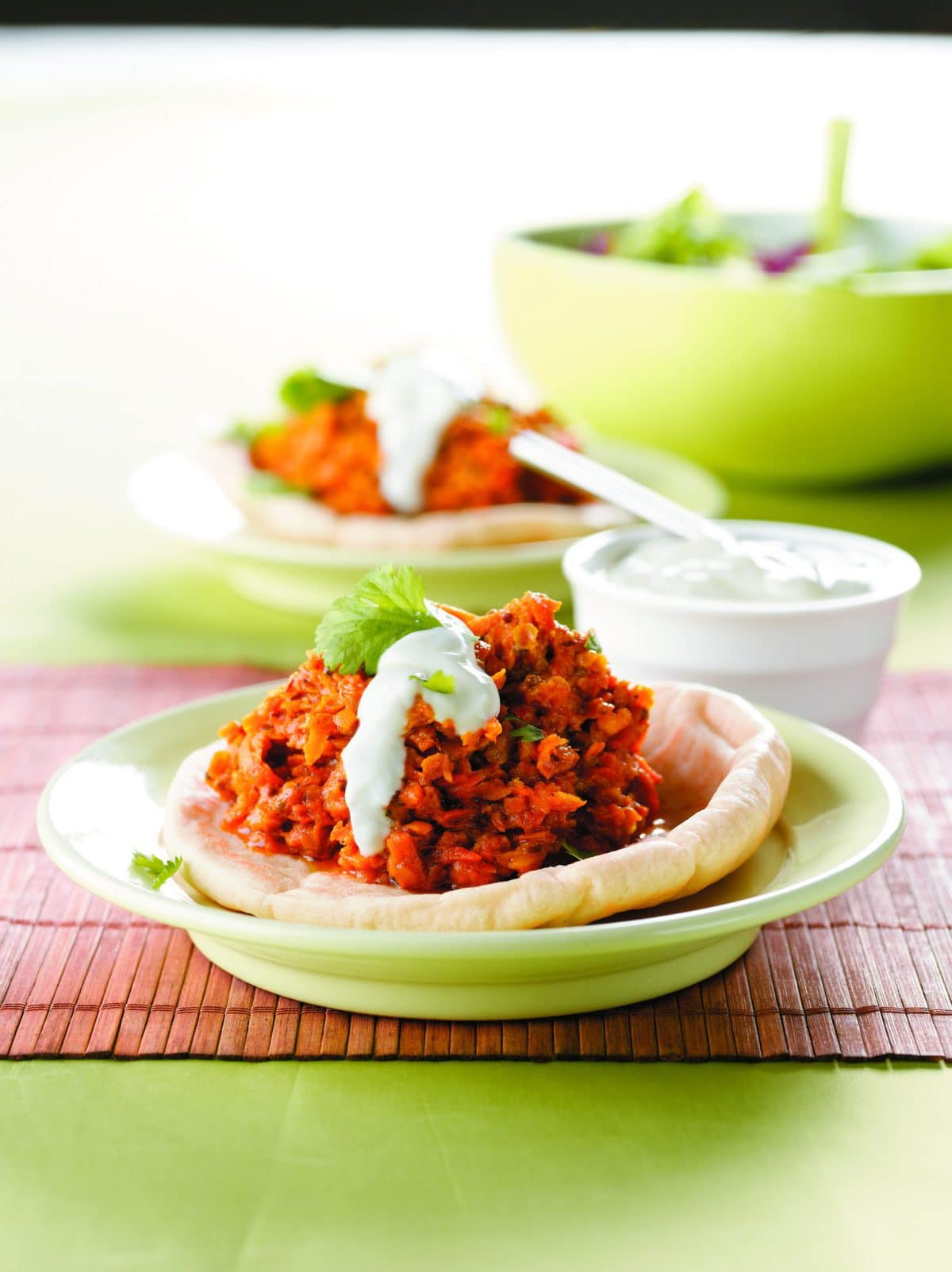 Carrot and red lentil dhal
