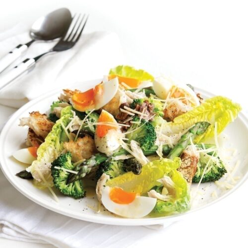 Chicken Caesar salad for two