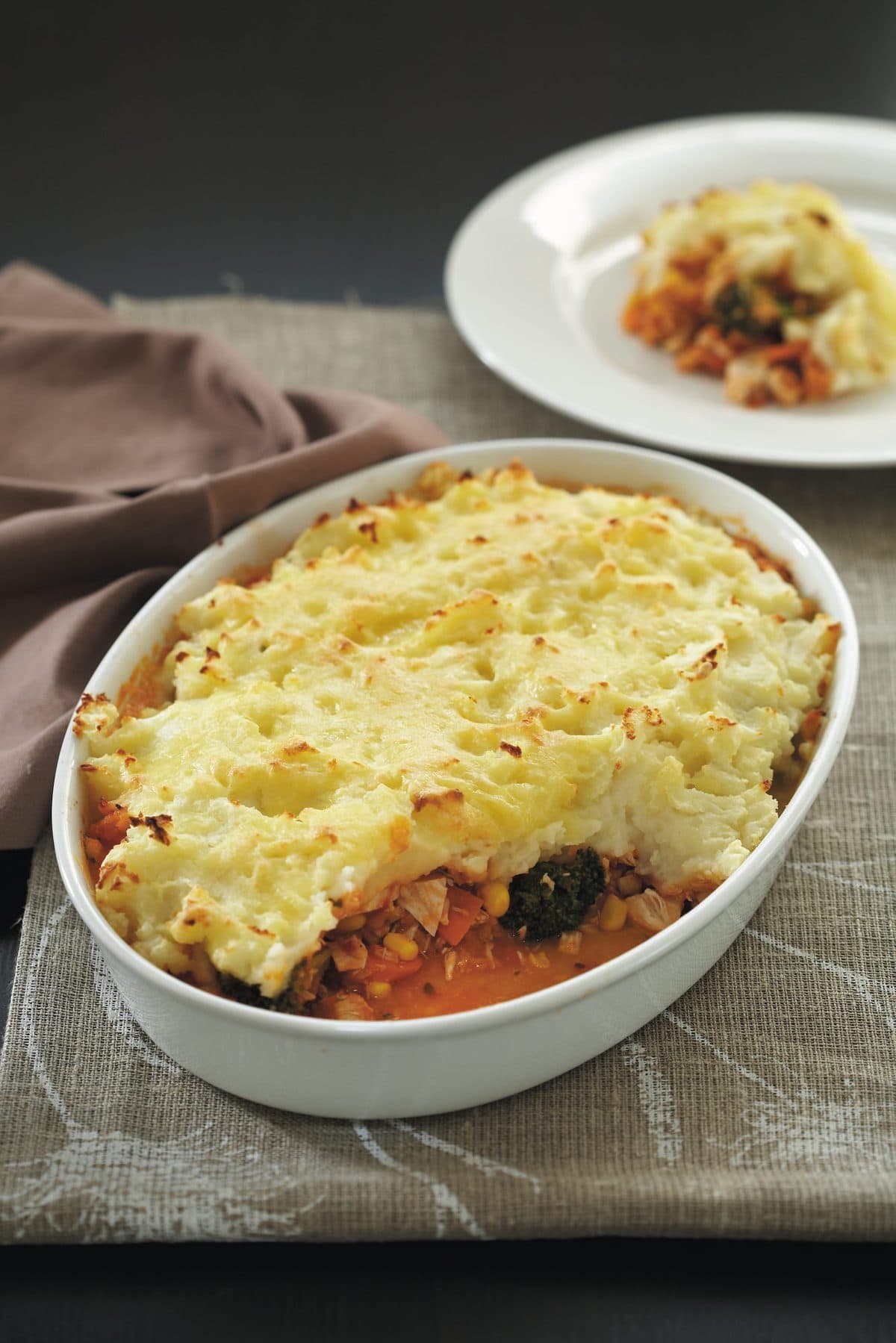 Chicken and lentil shepherd’s pie