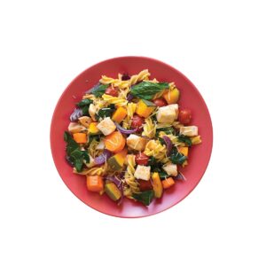 Chicken and roast vege pasta