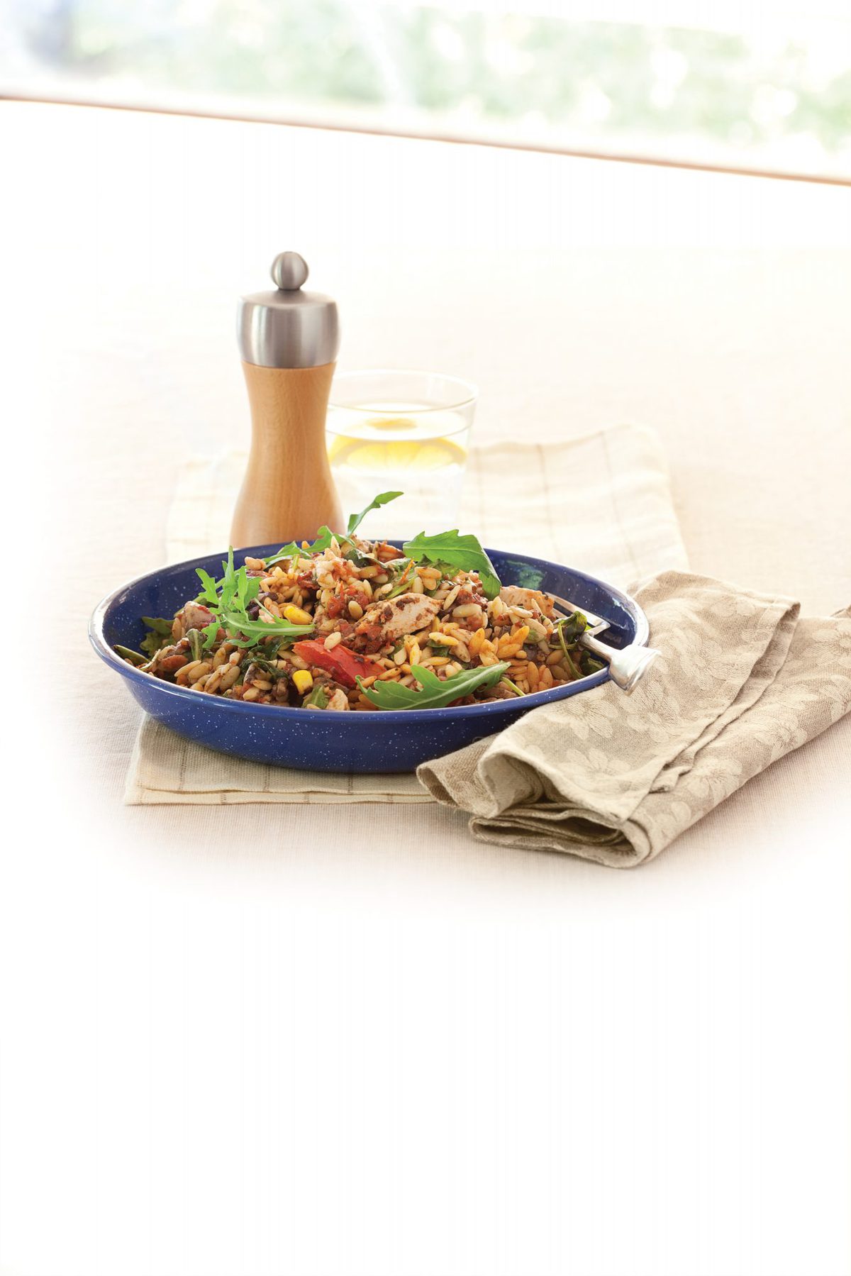 Chicken and vegetable risoni