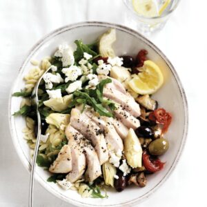 Chicken antipasto risoni salad