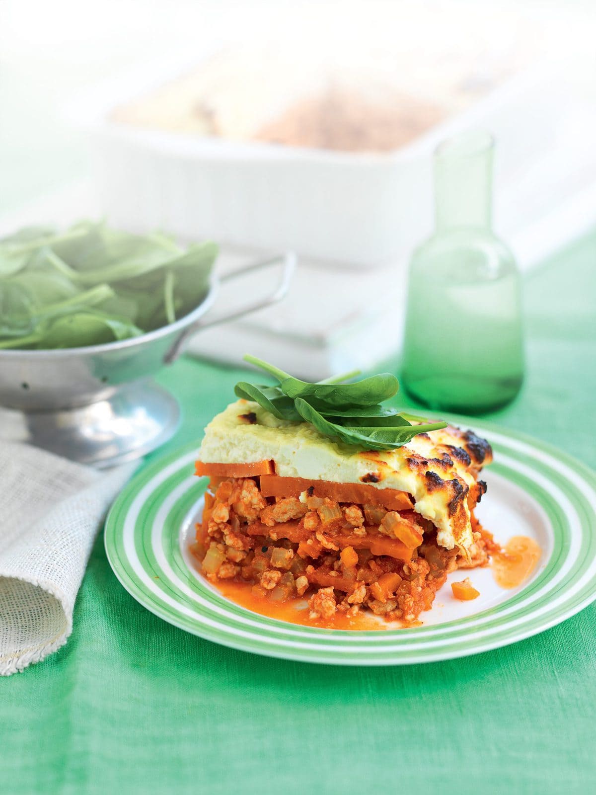 Chicken, kumara and ricotta lasagne