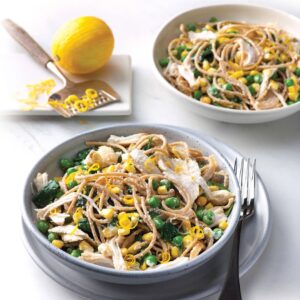 Chicken, pea and ricotta pasta