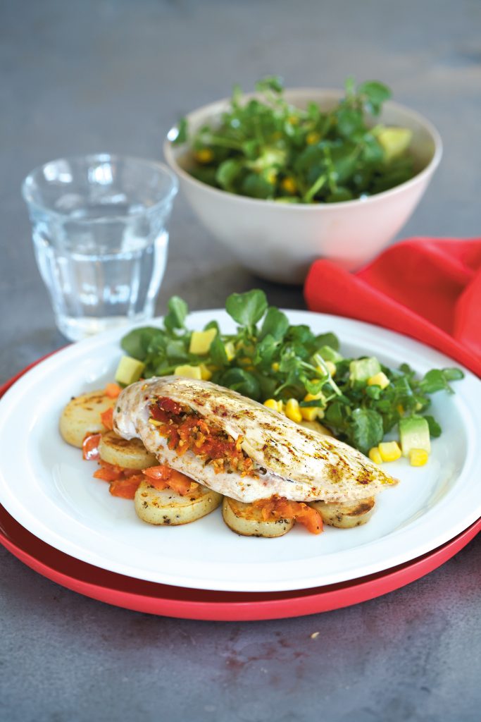 Chicken stuffed with almond and tomato Chicken stuffed with almond and tomato