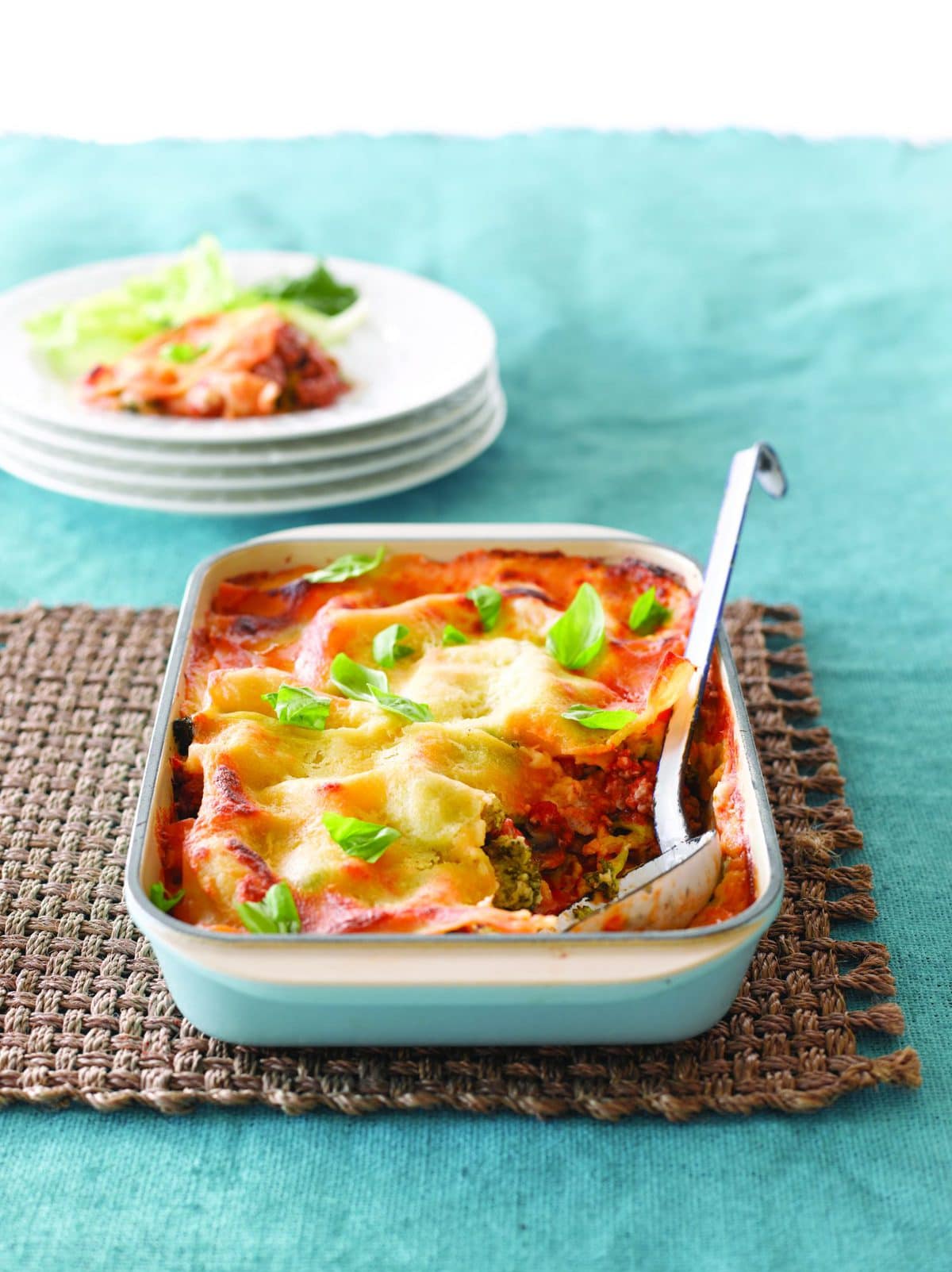 Chicken and broccoli lasagne