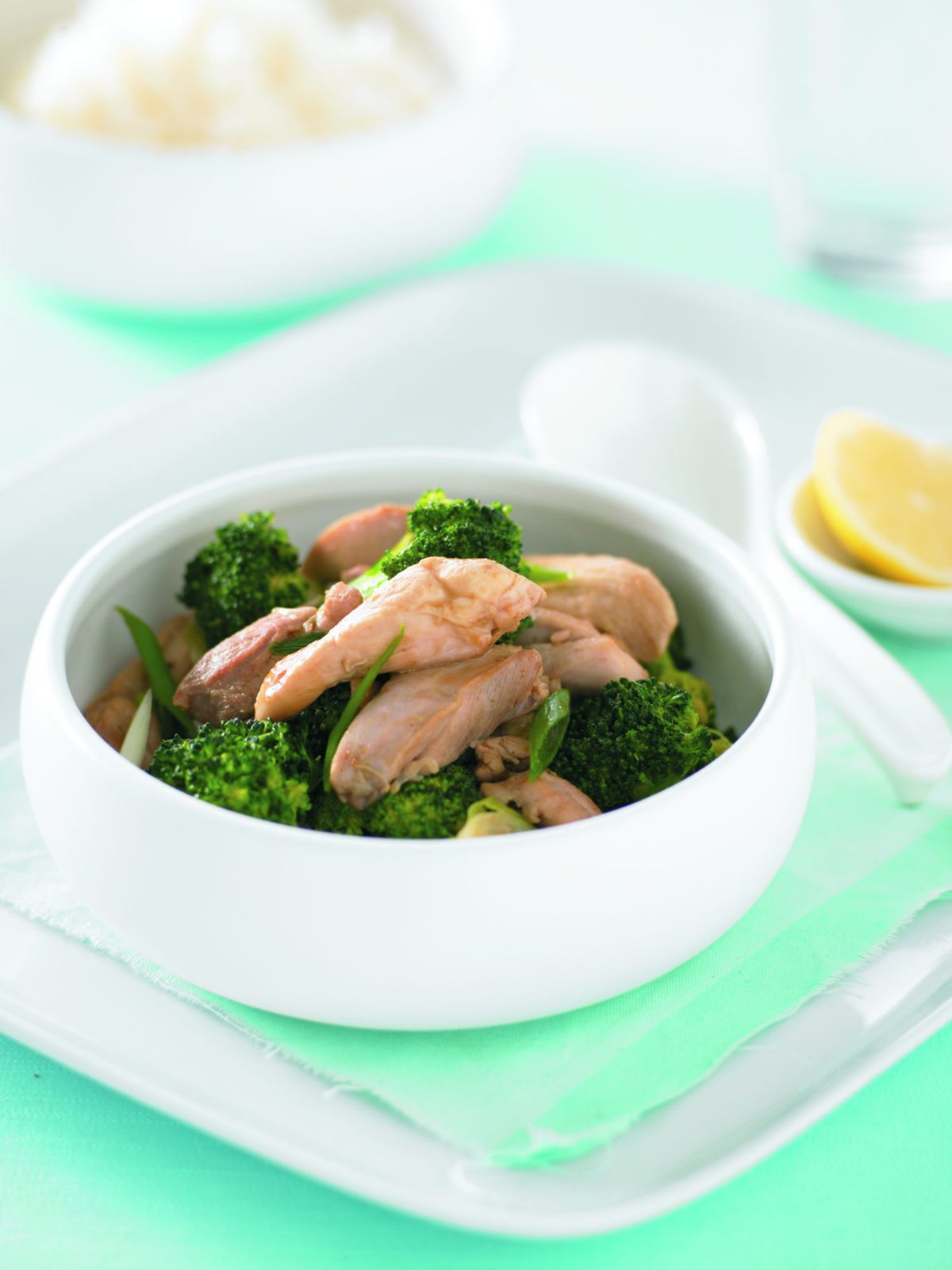Chicken and broccoli red curry stir-fry