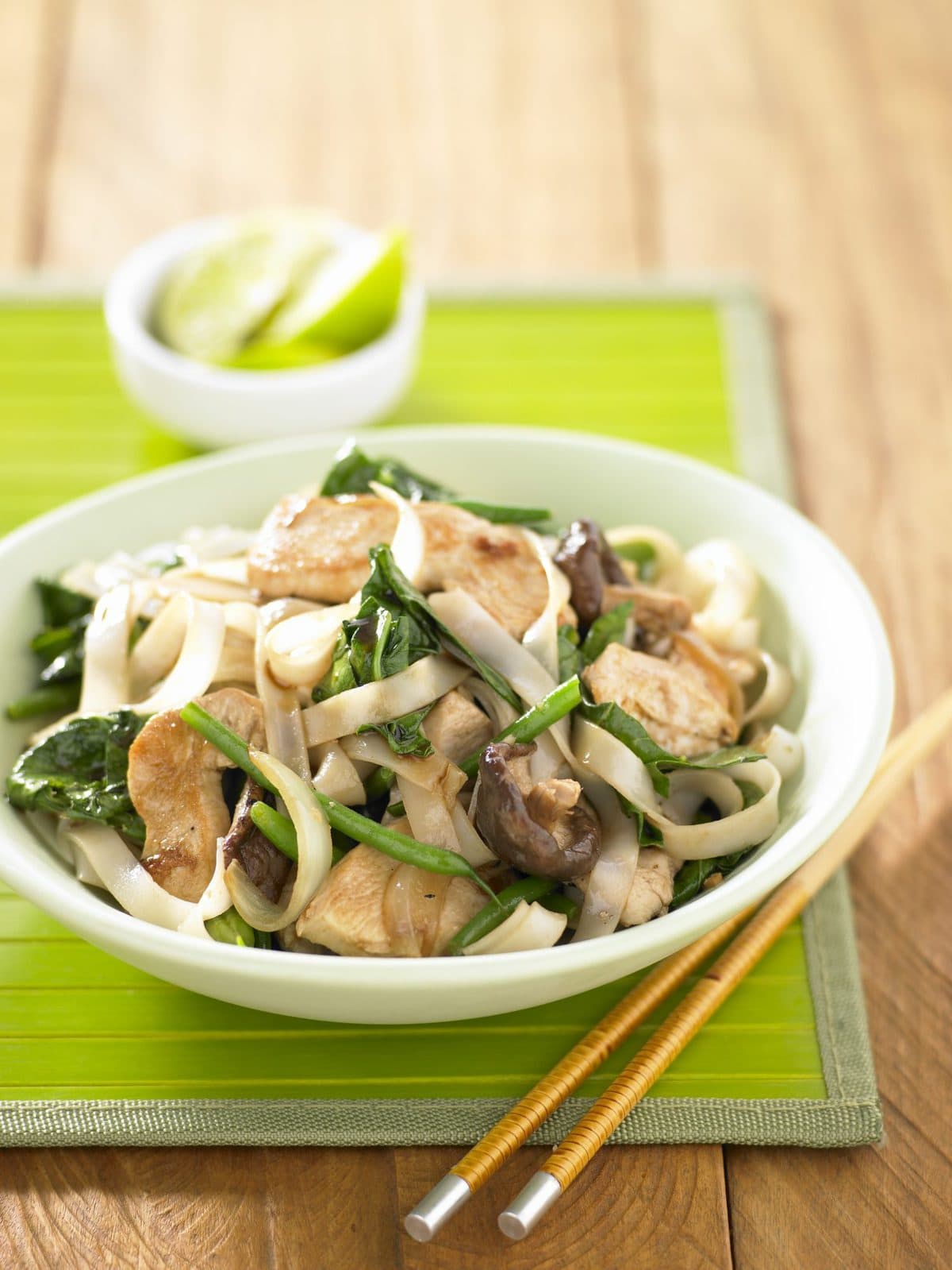 Chicken, broccoli and mushroom stir-fry