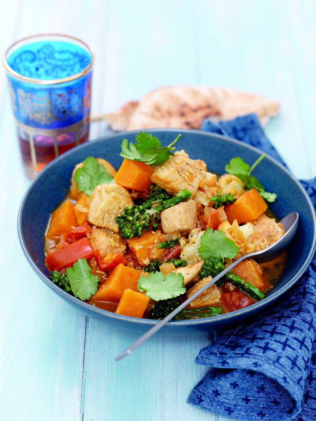 Chicken, kumara and cauliflower curry
