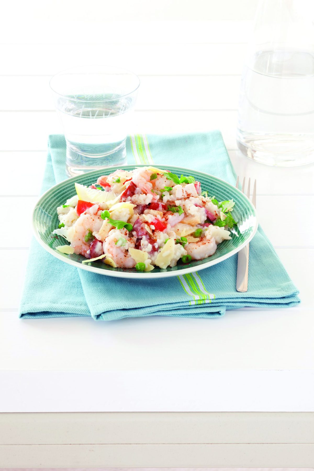 Chicken, prawn and chorizo risotto