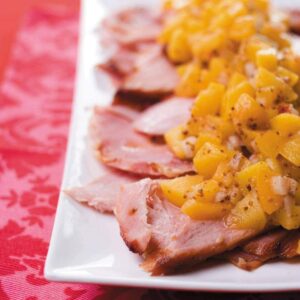 Chilli peach salsa