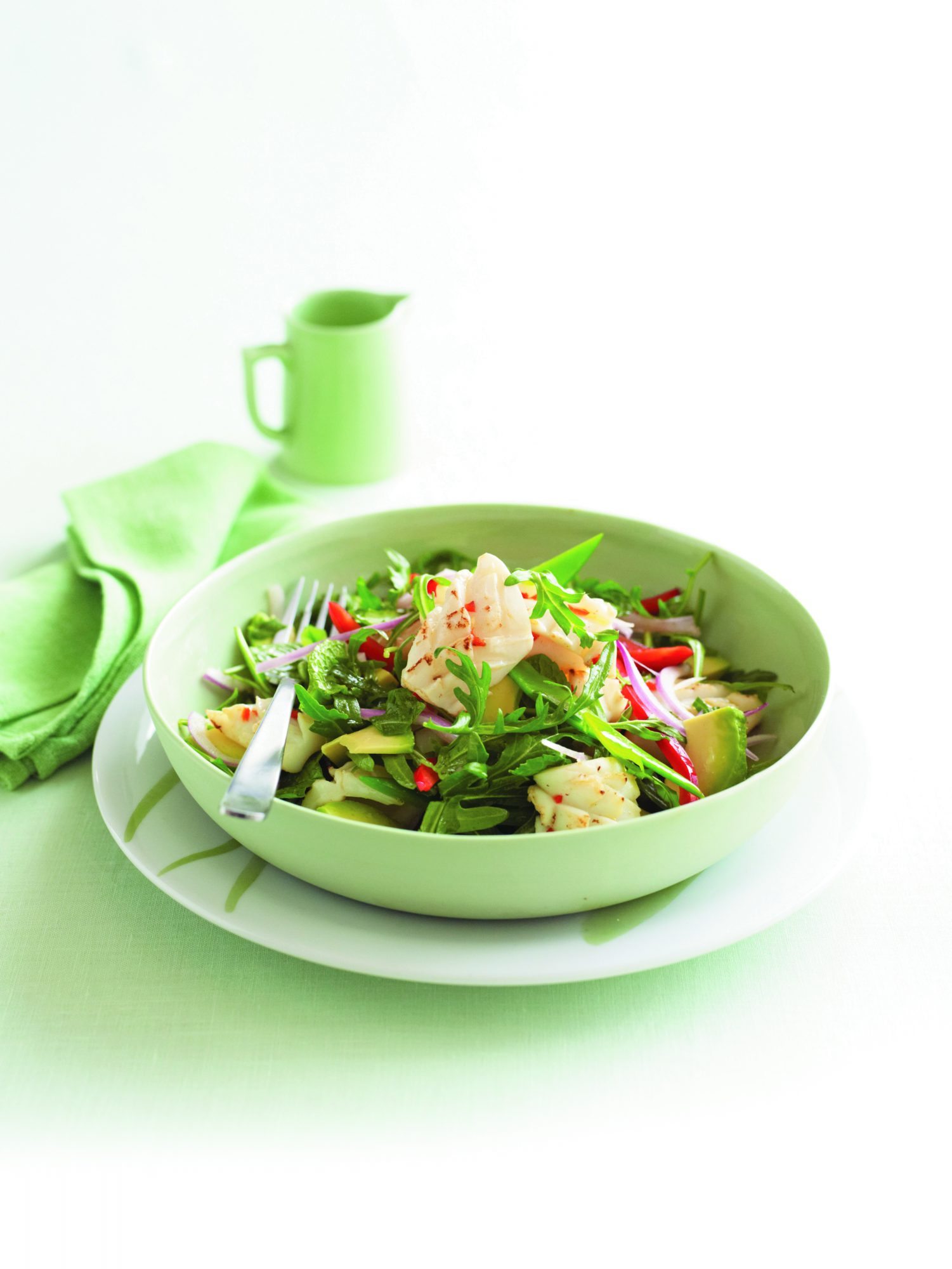 Chilli lime squid salad