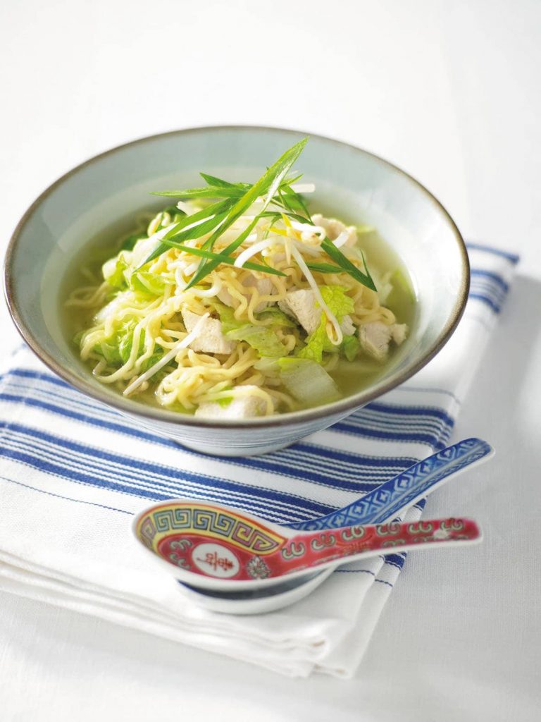 Chinese-style chicken noodle soup Chinese-style chicken noodle soup