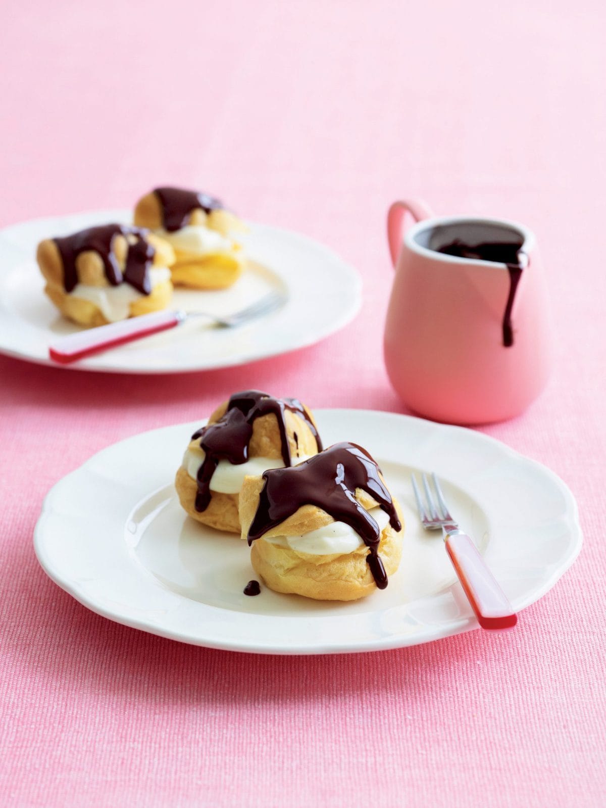 Chocolate profiteroles