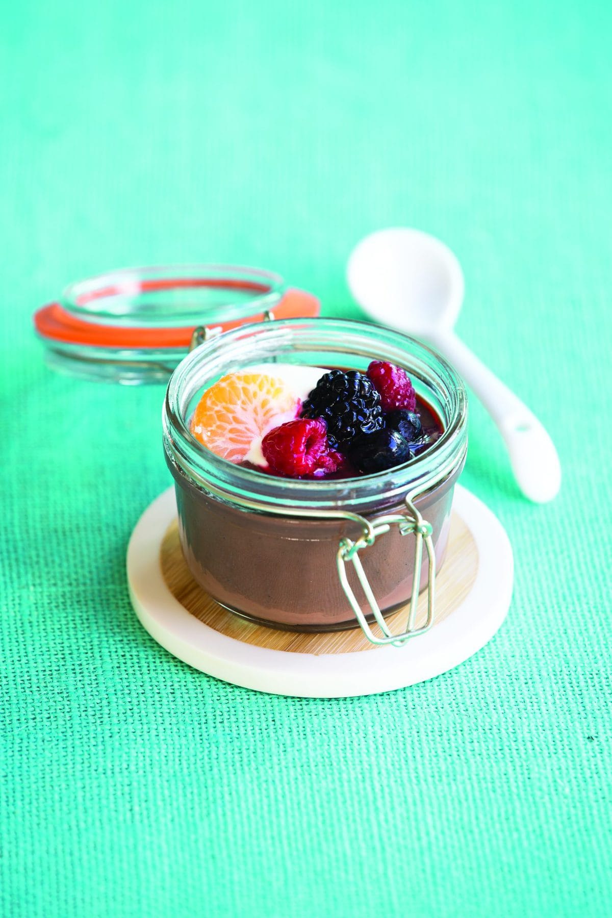 Chocolate custard jars