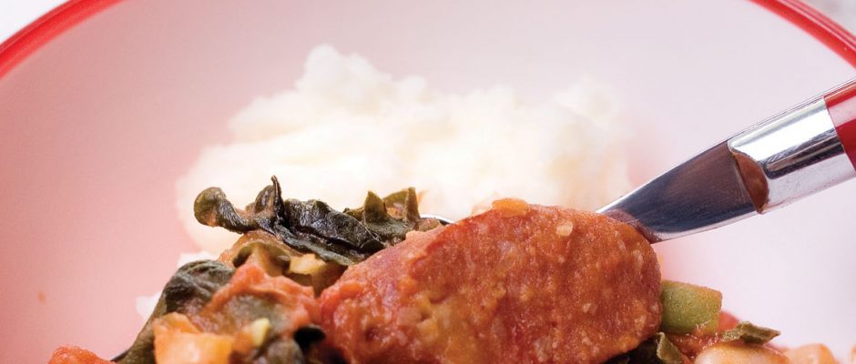 Chorizo and bean cassoulet
