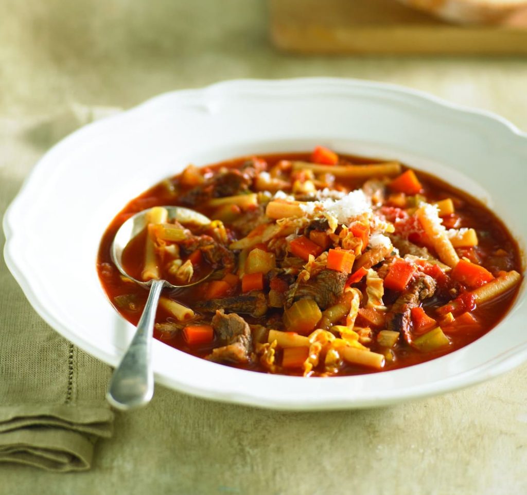 Chunky beef minestrone Chunky beef minestrone