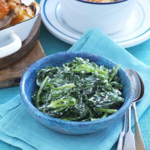 Creamed spinach