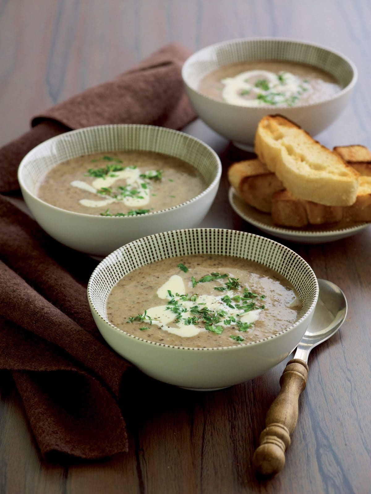 Creamy mushroom soup