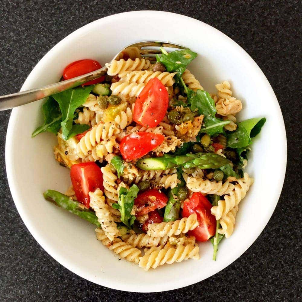 Creamy salmon and dill pasta salad Creamy salmon and dill pasta salad