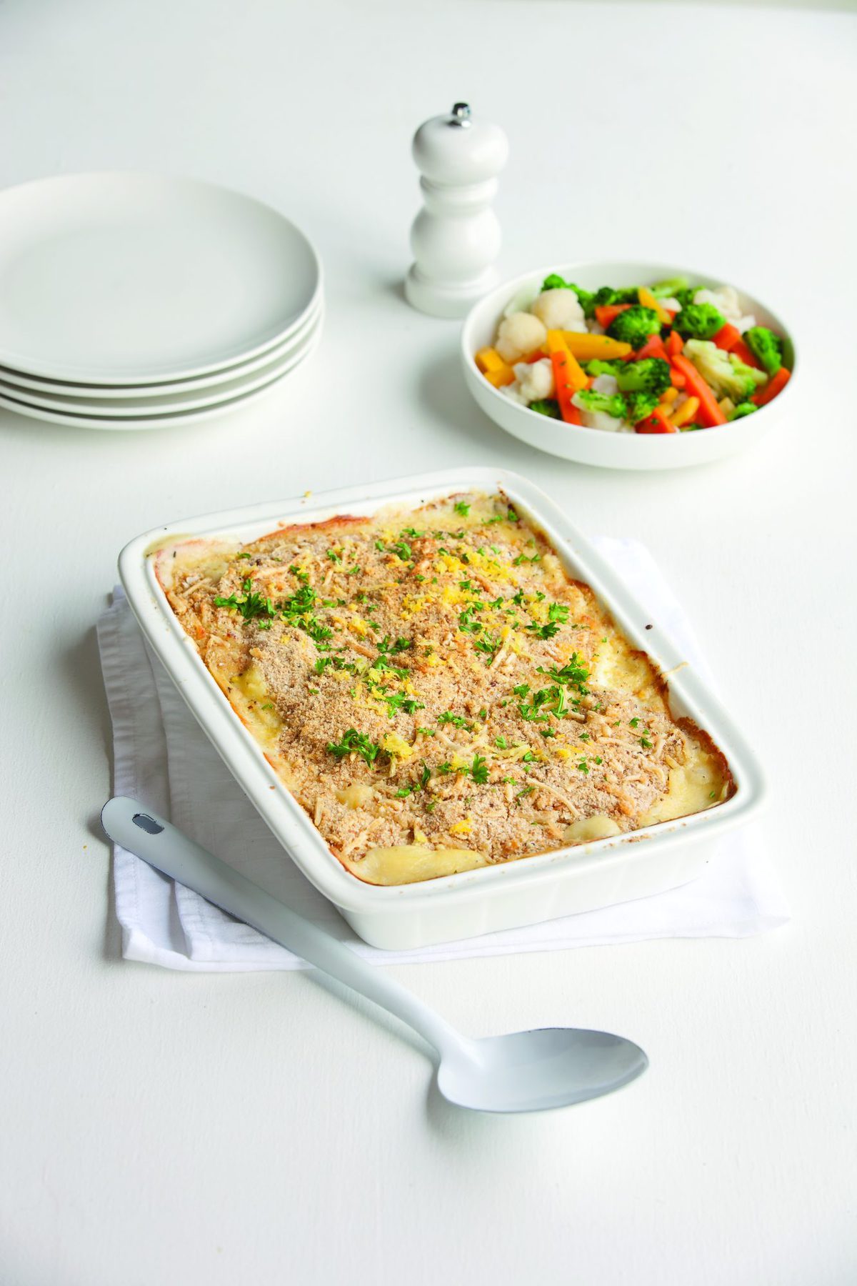 Creamy fish mornay