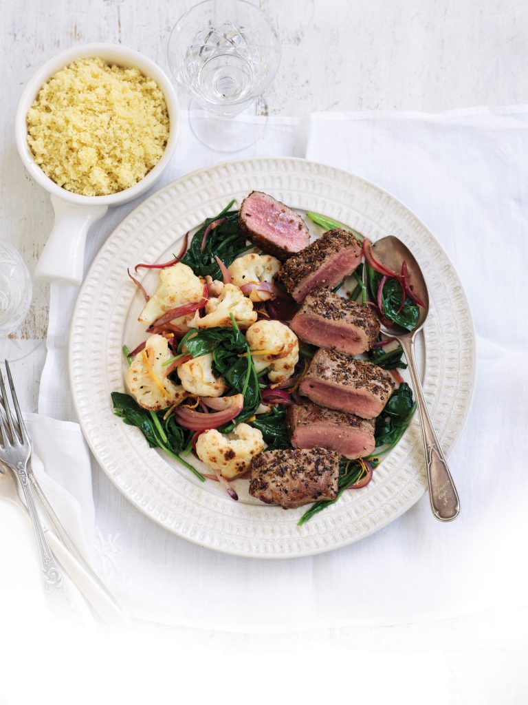 Cumin lamb with caramelised cauliflower Cumin lamb with caramelised cauliflower