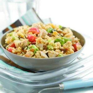 Curried chicken rice