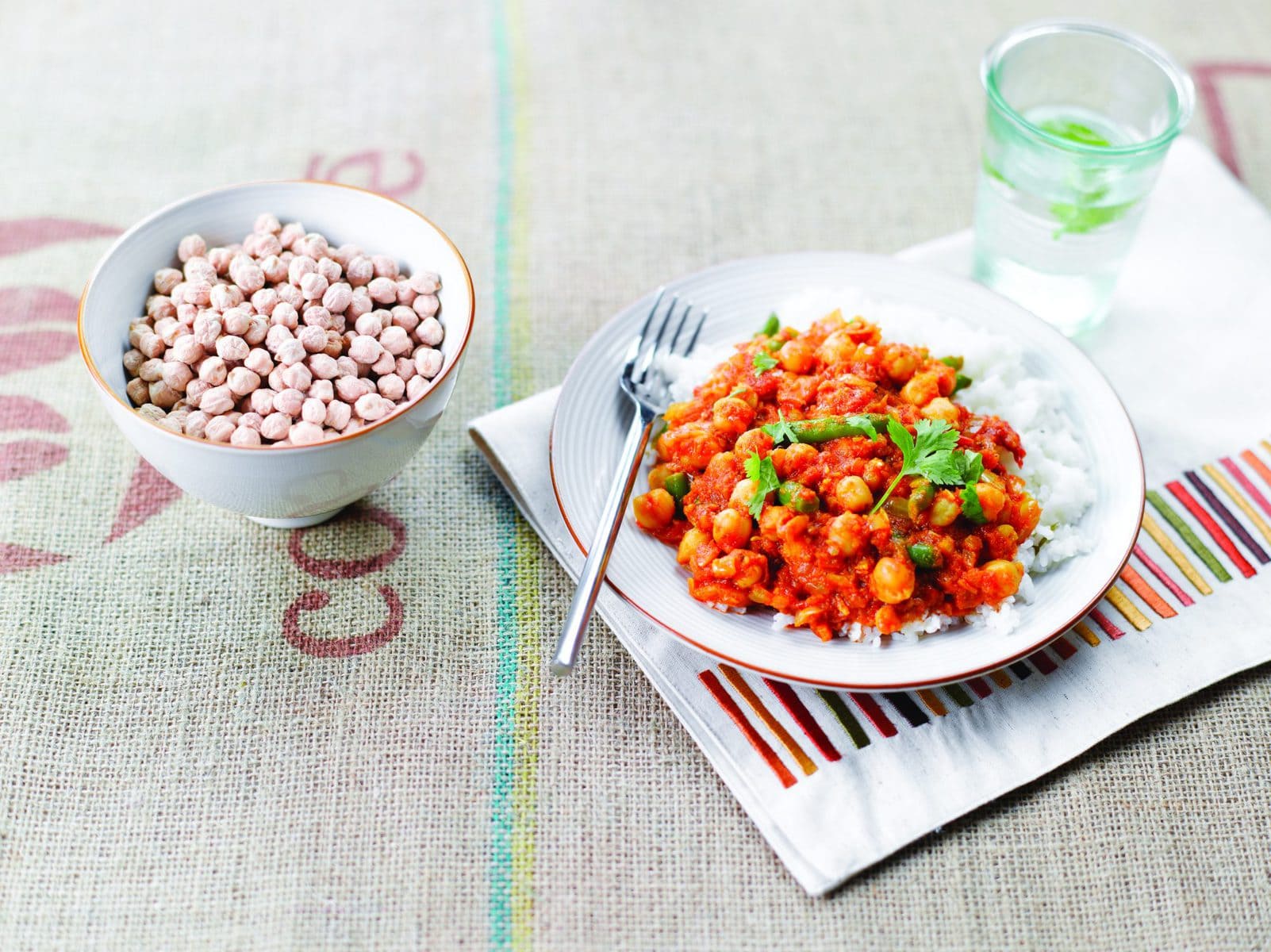 Curried chickpeas