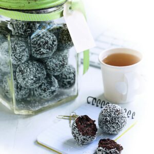 Date and orange bliss balls