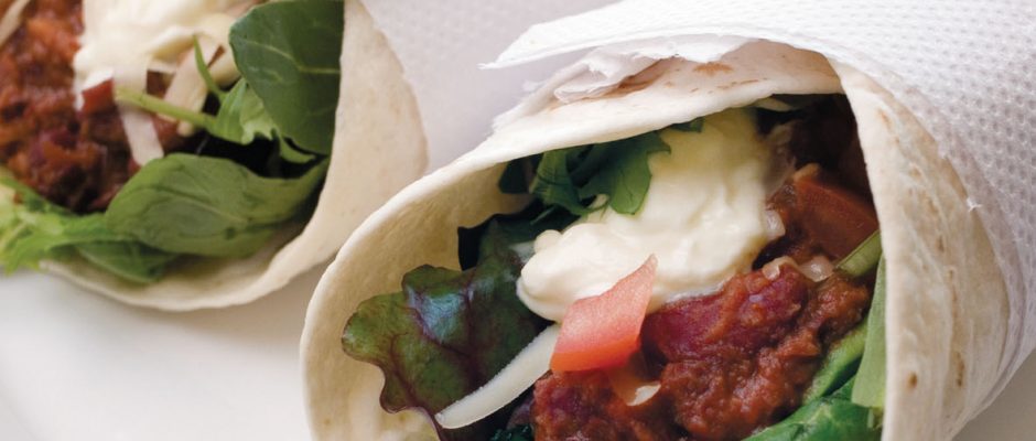 Easy bean burritos