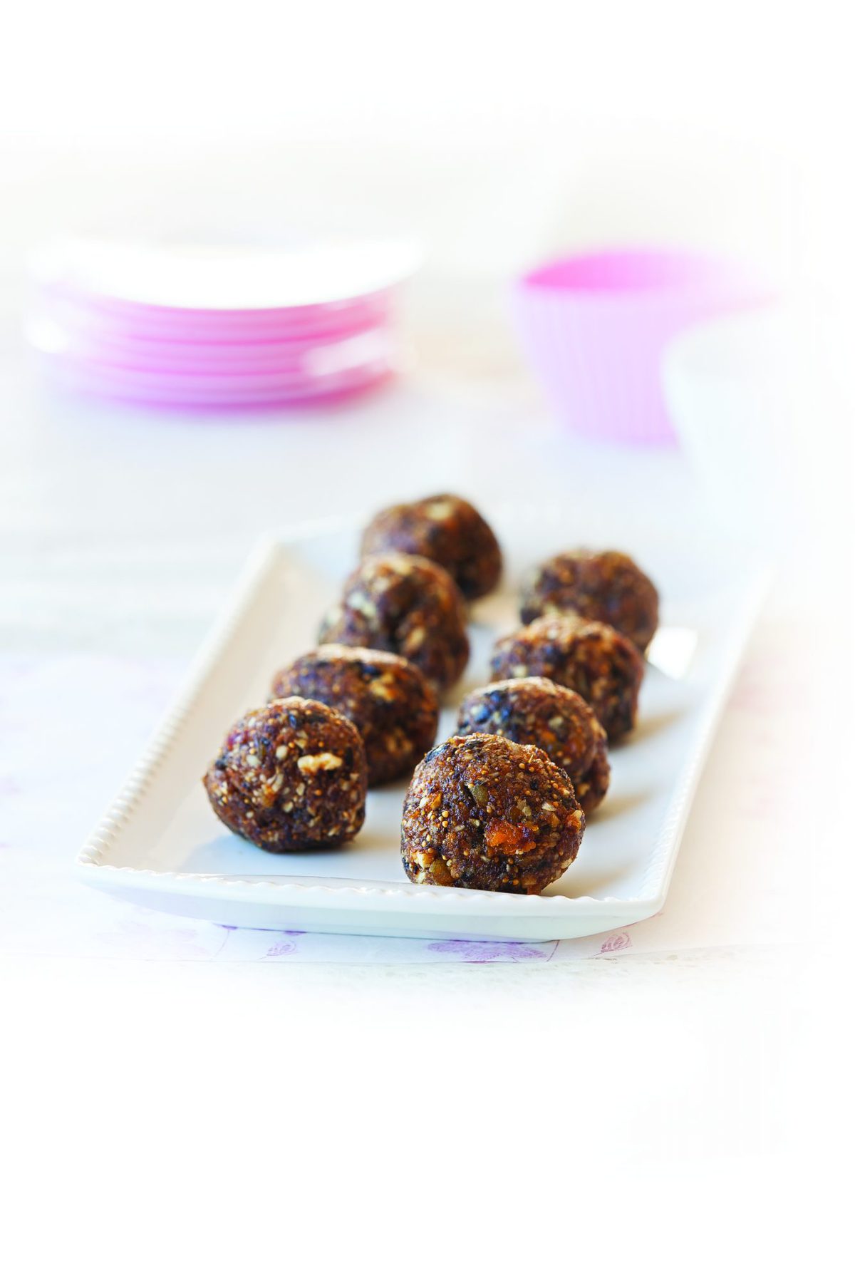 Fig, apricot and almond balls