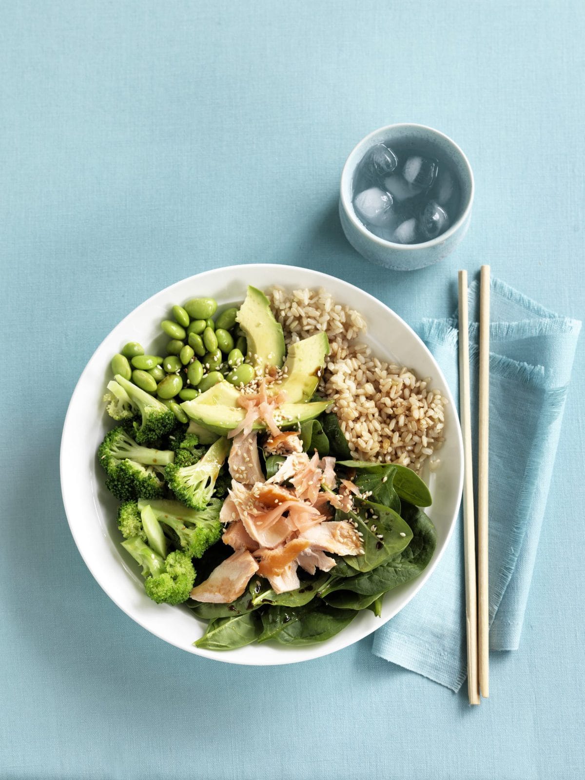 Fish sushi bowl