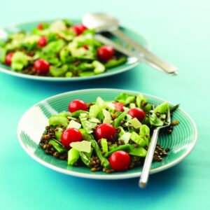 Fresh bean and lentil salad