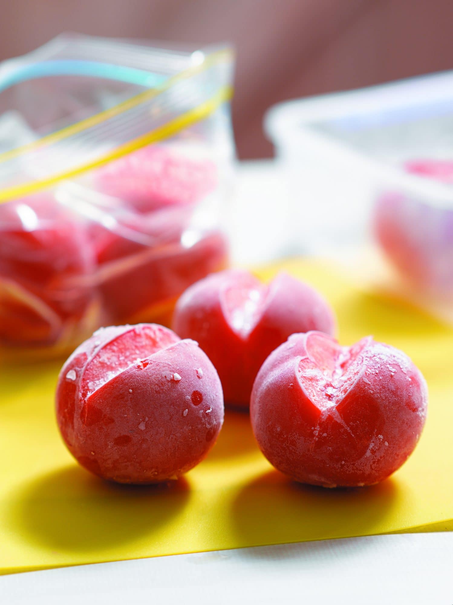 Frozen tomatoes