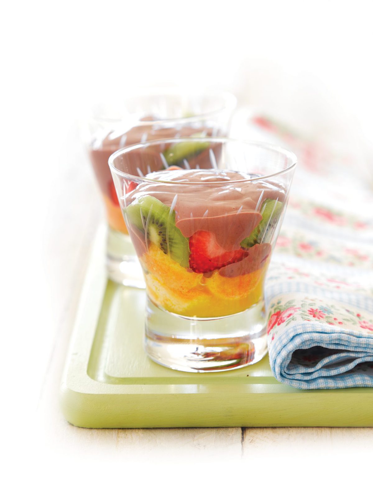 Fruity chocolate trifle