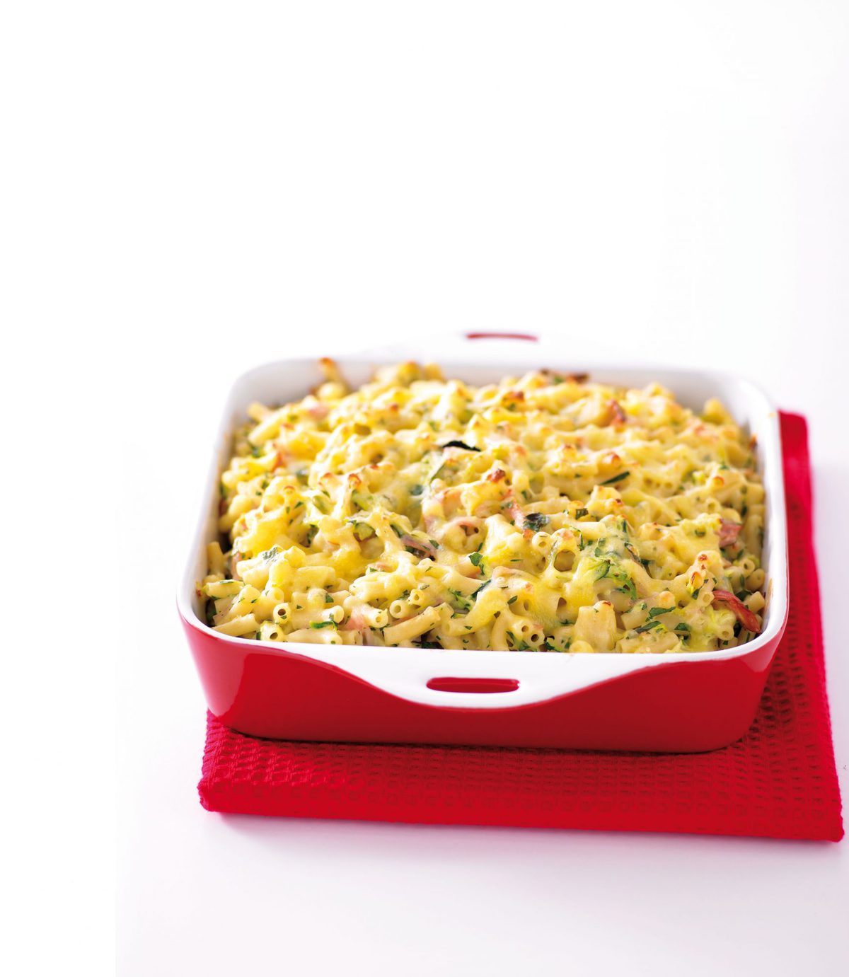 Ham, courgette and macaroni bake