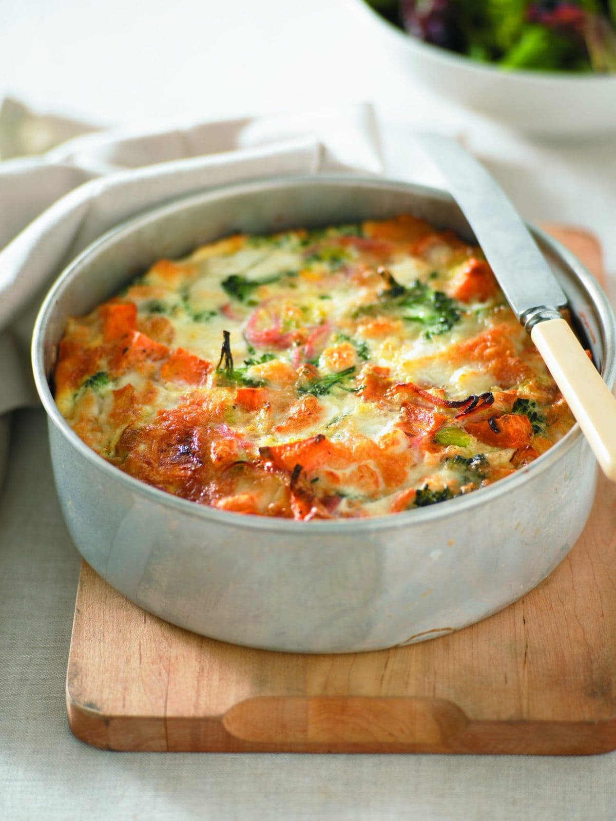 Ham, broccoli and kumara frittata