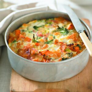 Ham, broccoli and kumara frittata