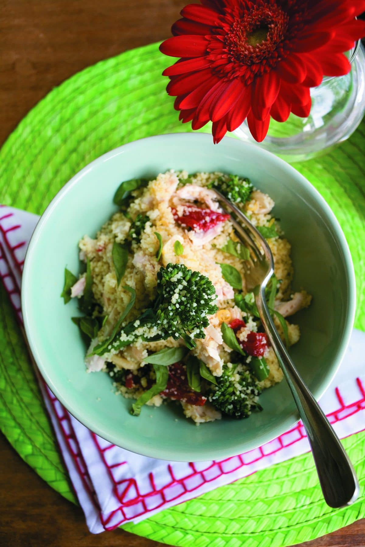 Herbed chicken with lemon couscous