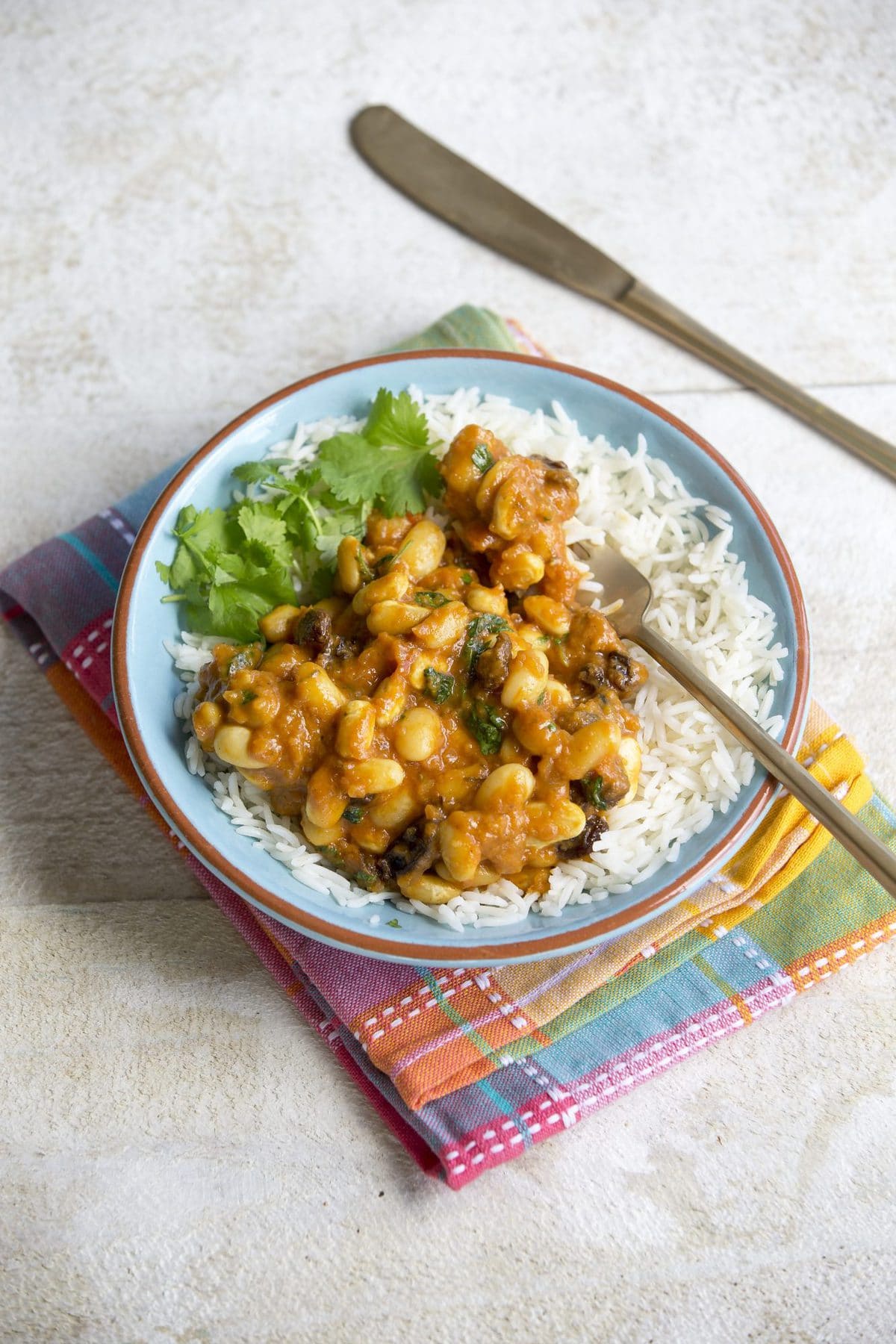Indian-style homemade baked beans