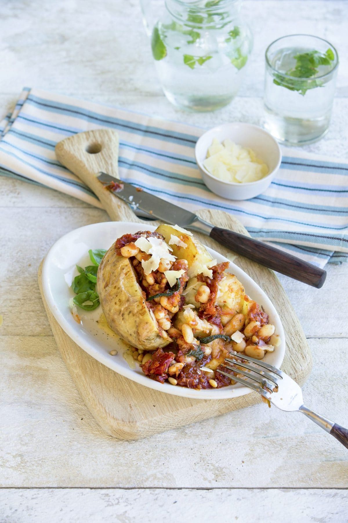 Italian-style homemade baked beans