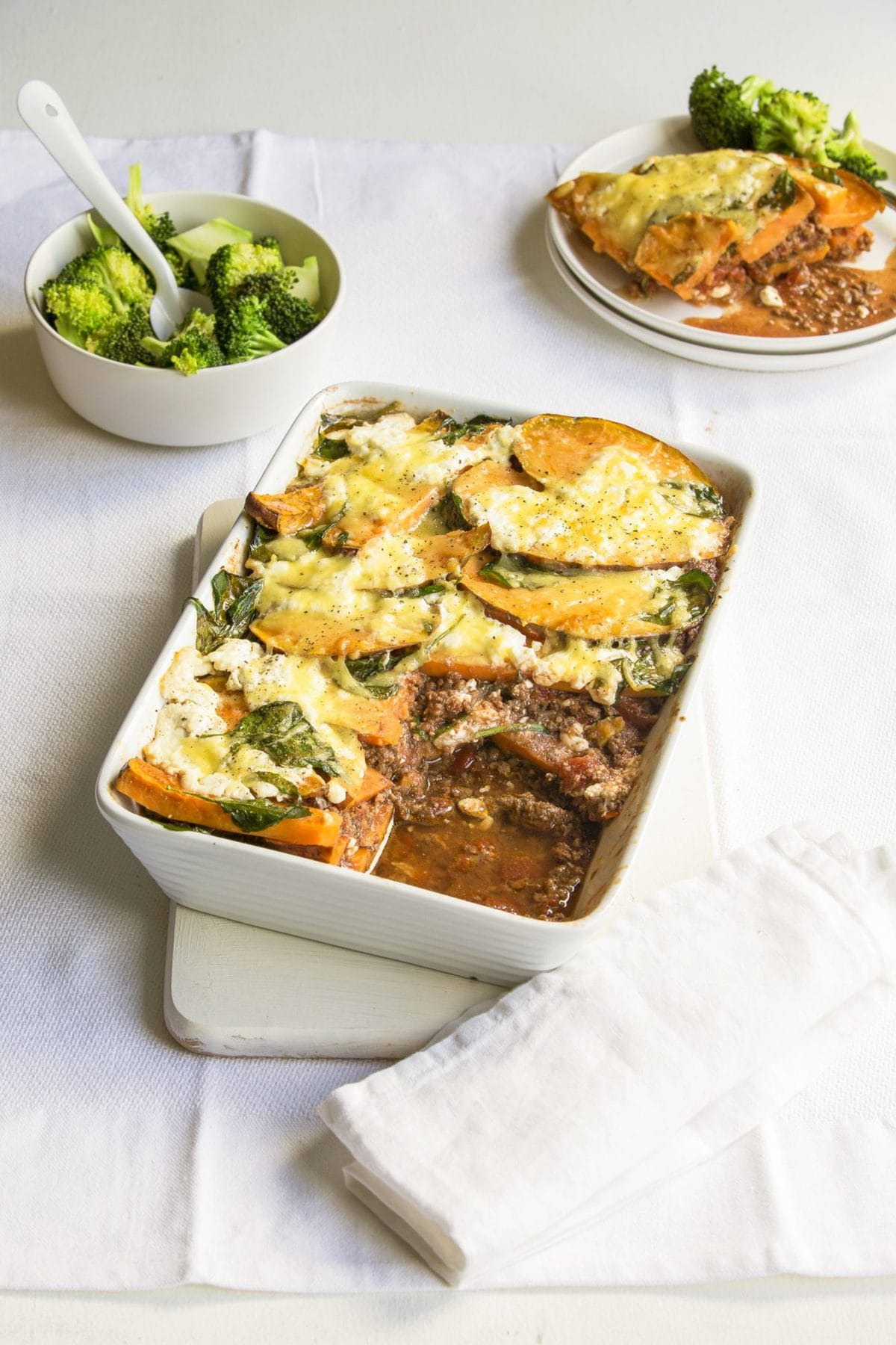 Kumara lasagne bake