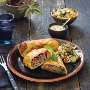 Lamb-stuffed roti
