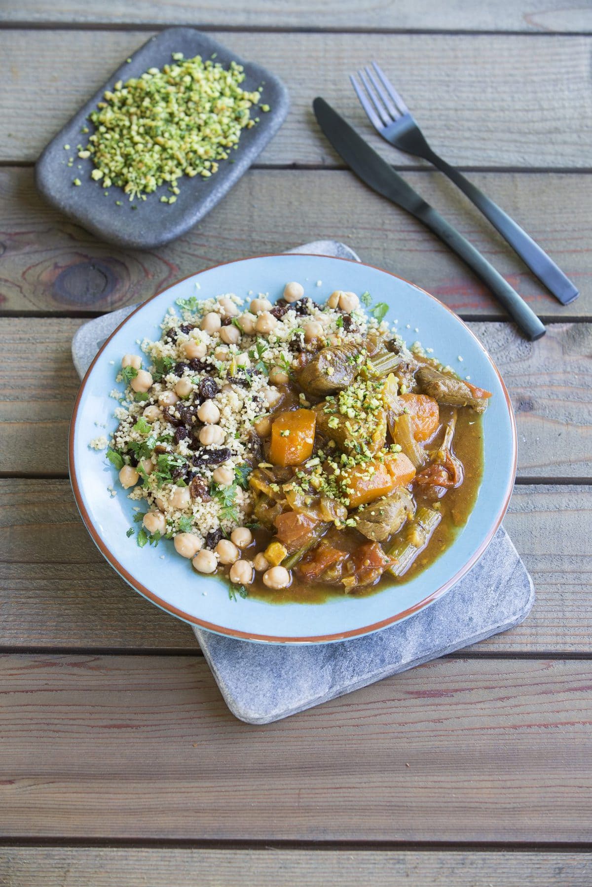 Lamb tagine with couscous