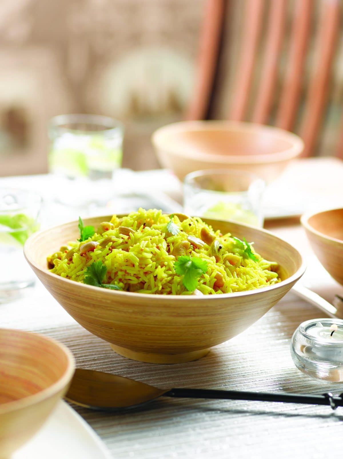 Lemon and cashew rice