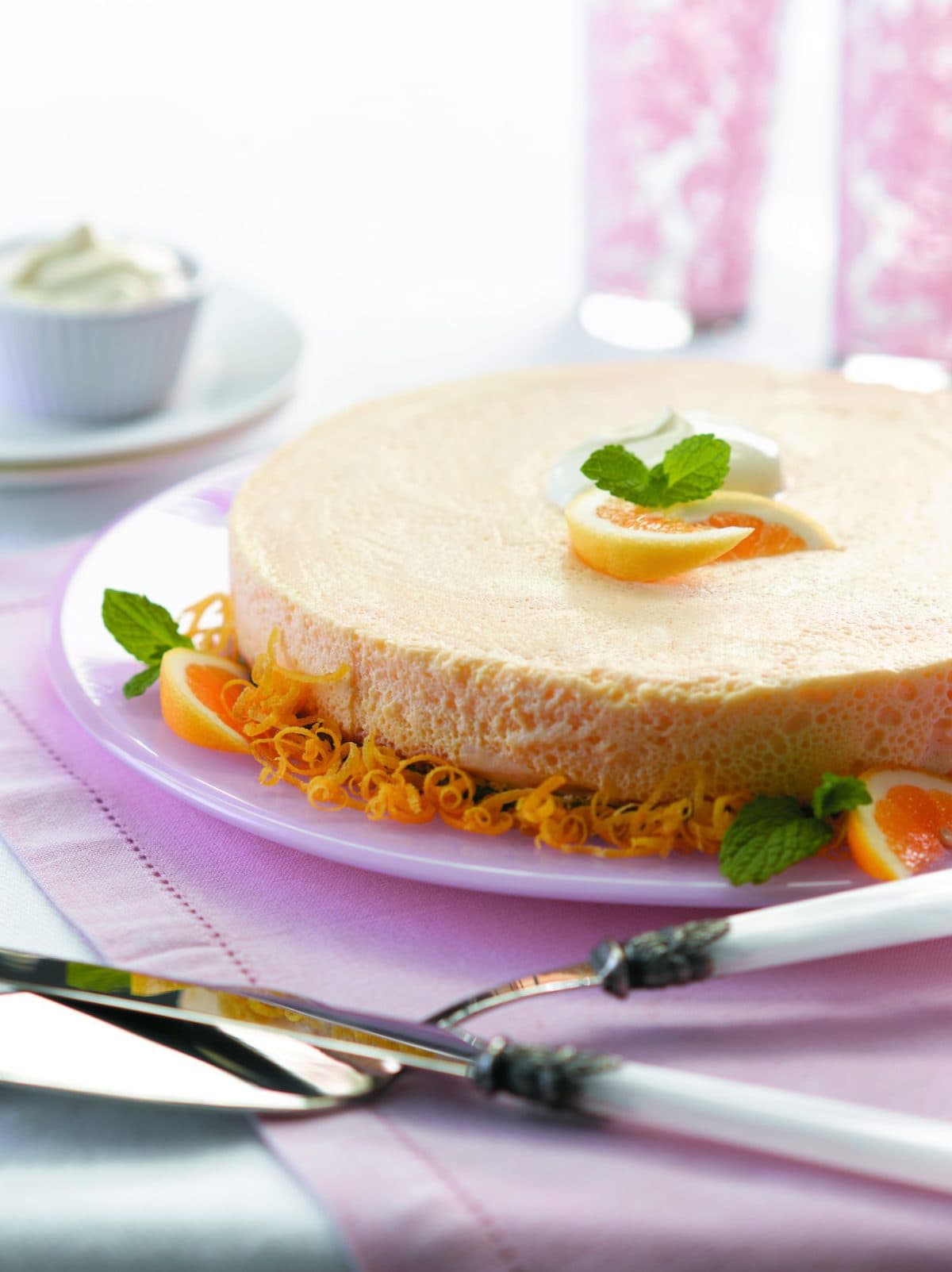 Lemon mousse tart
