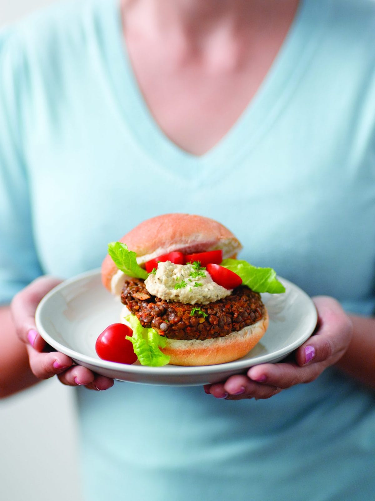 Lentil burger patties