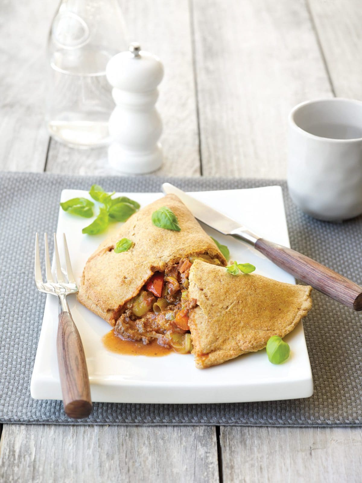 Low-FODMAP Italian beef calzone