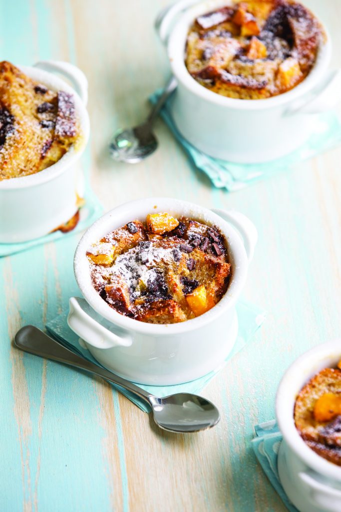 Mango bread puddings Mango bread puddings